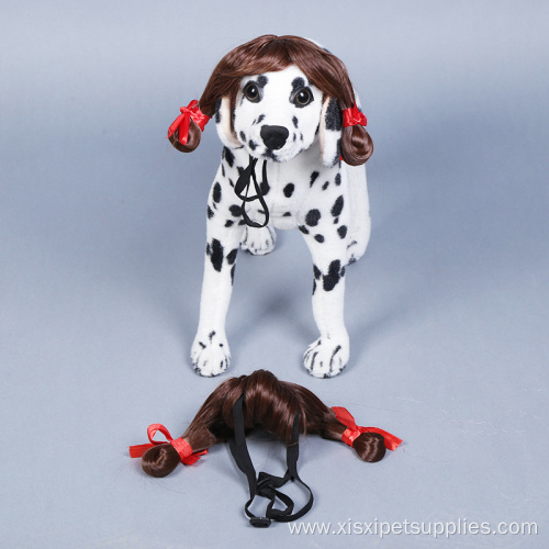 Synthetic Accessories Pet Wig Headgear for Halloween